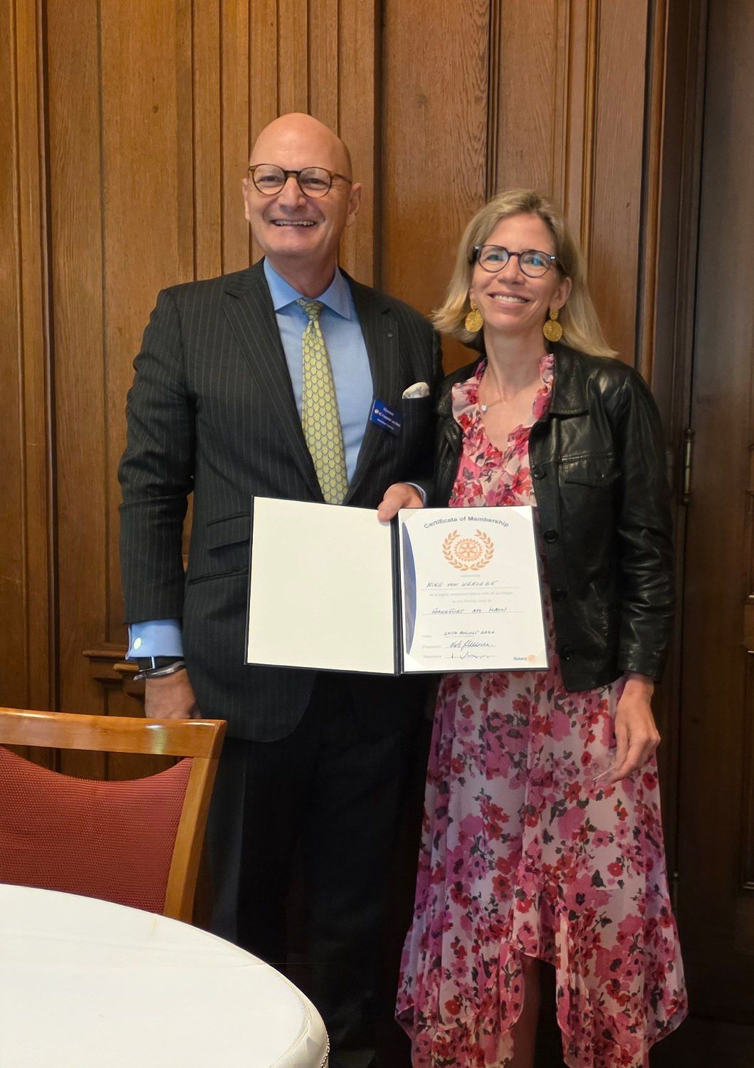 Stiftungsmanagement als Klassifikation – das ist im Rotary Club Frankfurt am Main eher selten.